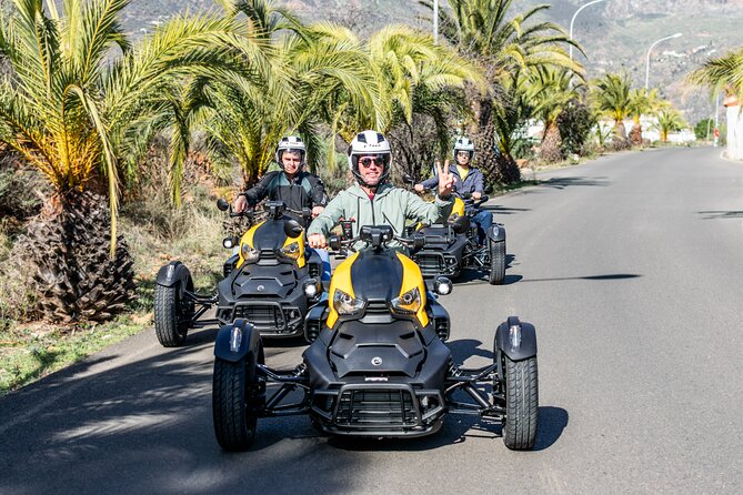 3 Wheel Motorcycle like Quad/Buggy Tour Gran Canaria (Maspalomas) - Stop-by-stop: Fataga to Maspalomas to Playa de Amadores