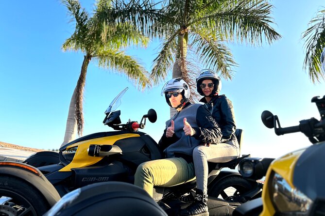3 wheels motorcycle Coast Tour - Ryker - Gran Canaria Maspalomas - Stop 1: El Pajar — Refinery Coastlines and Real-Time Coastal Views