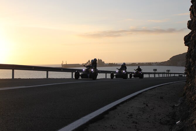 3 wheels motorcycle Coast Tour - Ryker - Gran Canaria Maspalomas - Stop 5: Anfi Tauro Golf — Sunset Reset With Drinks or Bathrooms