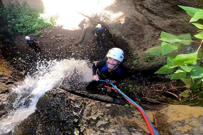 Canyoning in Gran Canaria: The Hidden Waterfalls and Magic Pools - Stop 1: sliding rock pools and jungle-like water time