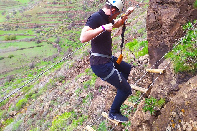 Climbing + Zipline + Via Ferrata + Cave. Adventure route in Gran Canaria - Who should book—and who should skip this combo day