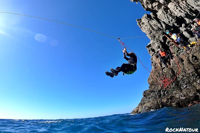 Coasteering Gran Canaria: The Atlantic Mountains Adventure Route - The Zipline Over the Waves and Climbing Up to the Top