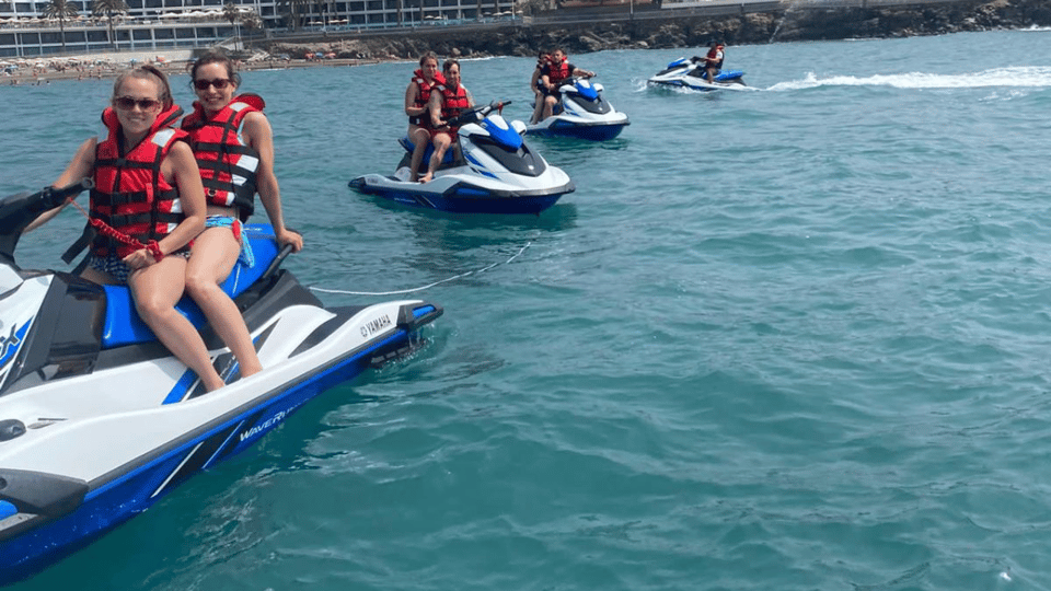 From Playa del Inglés: Guided Jet Ski Tour & Hotel Transfers - The Jet Ski Safari Route: Coast Views, Caves, and Choosing Your Speed