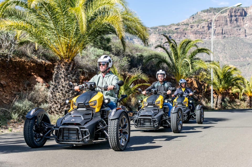 Maspalomas: Ryker Moto Tour to Fataga (Mountain buggy) - The route rhythm: riding segments, then village time
