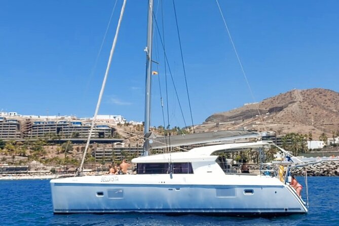 Private 4 hour Catamaran cruise in south coast of Gran Canaria - Getting to Lugar Pasito Blanco and boarding smoothly