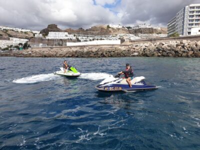 Puerto Rico de Gran Canaria: Jetski Tour - Safety Setup: Life Jacket, Monitor Boat, and the Swim Requirement