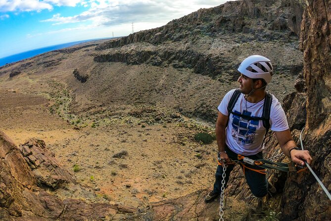 Via Ferrata in Gran Canaria. Vertical adventure park. Small groups - Bahia Feliz start: where your via ferrata day really begins